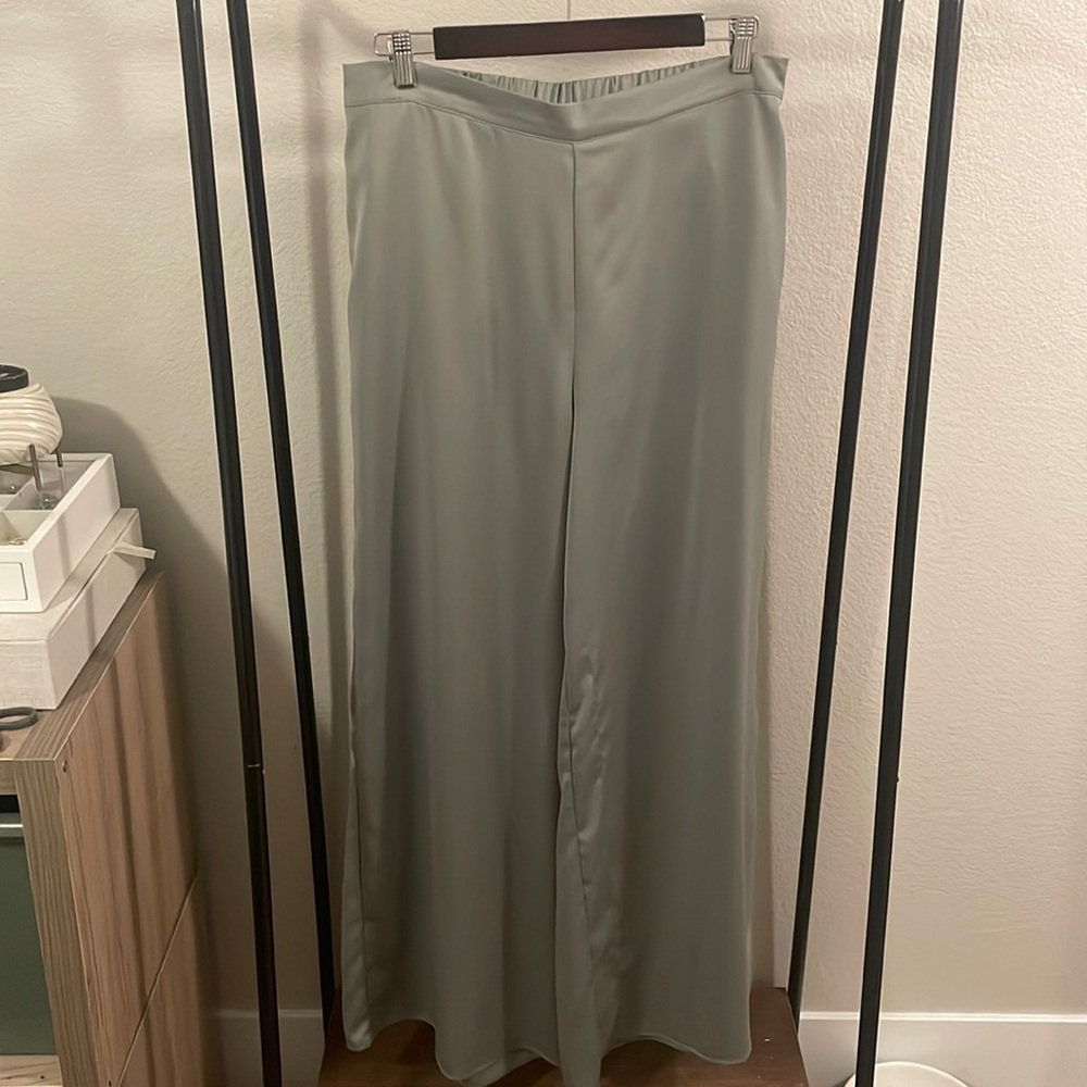 Silky sage dress dress pants